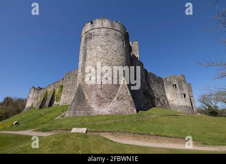 Chepstow Castle, Monmouthshire, Wales, UK Stockfoto