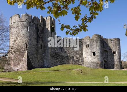 Chepstow Castle, Monmouthshire, Wales, UK Stockfoto