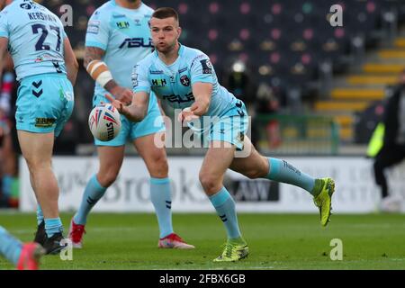 Hull, England. Freitag, 23. April 2021. Max Jowitt von Wakefield Trinity während des Betfred Super League-Spiels zwischen Hull FC und Wakefield Trinity im KCOM Stadium. (Ashley Allen/Alamy Live News. Stockfoto