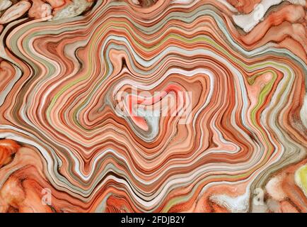 Illustration von gradienten orangen Edelsteinschichten für abstrakten Hintergrund Stockfoto