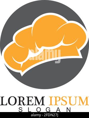 Chefhut Logo Vektor Design Vorlage Stock Vektor