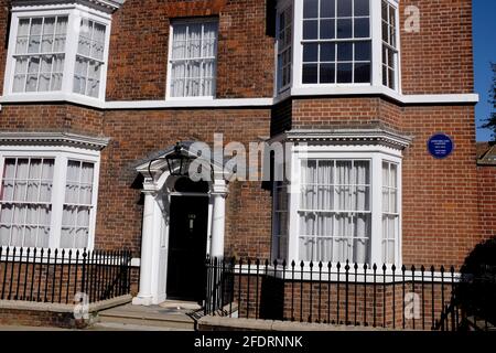 Ehemalige Heimat des englischen Komponisten john ireland, Deal Town, East kent, uk april 2021 Stockfoto