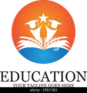 Bildung Logo Vorlage Vektor icon Abbildung design Stock Vektor