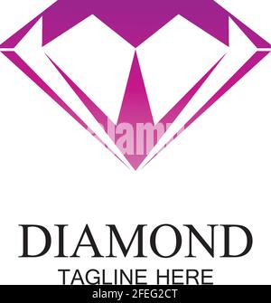 Diamond Logo Vorlage Vektor icon Abbildung design Stock Vektor