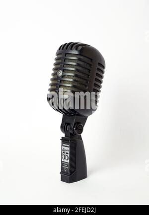 Mikrofon Shure super 55 Stockfoto