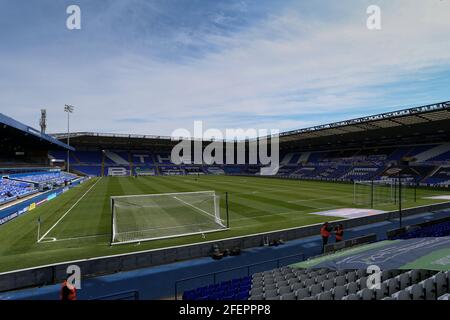 Birmingham, Großbritannien. April 2021. Ein allgemeiner Blick auf St Andrews Trillion Trophy Stadium, Heimat von Coventry City für die Saison 20/21 in Birmingham, Großbritannien am 4/24/2021. (Foto von Simon Bissett/News Images/Sipa USA) Quelle: SIPA USA/Alamy Live News Stockfoto