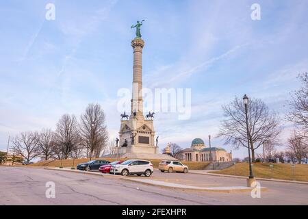 Denkmal befindet sich auf dem Gelände der Landeshauptstadt südlich des Capital Building in des Moines Iowa Stockfoto