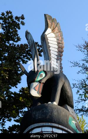 Eagle, Quw'utsun' Kultur- und Konferenzzentrum, Duncan, British Columbia, Kanada Stockfoto