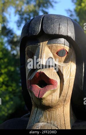 Mutter, Quw'utsun' Kultur- und Konferenzzentrum, Duncan, British Columbia, Kanada Stockfoto