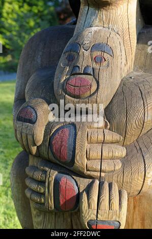 Mutter, Quw'utsun' Kultur- und Konferenzzentrum, Duncan, British Columbia, Kanada Stockfoto