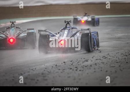 Valencia, Spanien. 24. April 2021. Regen während des Valencia ePrix 2021, 3. Treffen der Formel-E-Weltmeisterschaft 2020-21, auf dem Circuit Ricardo Tormo vom 23. Bis 25. April in Valencia, Spanien - Foto Francois Flamand/DPPI/LiveMedia Kredit: Unabhängige Fotoagentur/Alamy Live News Stockfoto