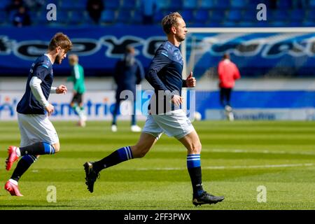 HEERENVEEN, NIEDERLANDE - 24. APRIL: Siem de Jong vom SC Heerenveen während des niederländischen Eredivisie-Spiels zwischen SC Heerenveen und PEC Zwolle in der Abe Lenstr Stockfoto