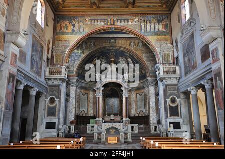 italien, Rom, Basilika di Santa Prassede Stockfoto