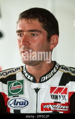 Jean Michel Bayle (FR), Yamaha 500, Motorradsaison 1998 Stockfoto