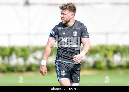 Monigo Stadion, Treviso, Italien. April 2021. Ali Price (Glasgow) während des Rainbow Cup 2021 - Benetton Treviso gegen Glasgow Warriors, Rugby Guinness Pro 14 Spiel - Foto Ettore Griffoni/LM Credit: Live Media Publishing Group/Alamy Live News Stockfoto