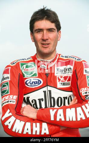Jean Michel Bayle (FR), Yamaha 500, Motorradsaison 1996 Stockfoto