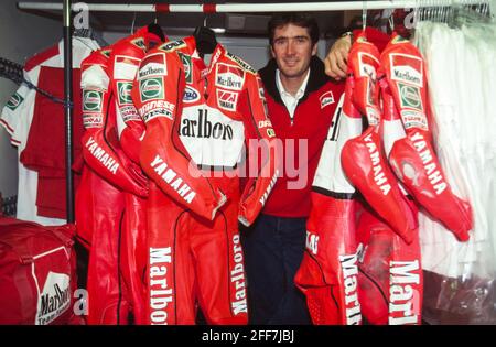 Jean Michel Bayle (FR), Yamaha 500, mortorcycle season 1996 Stockfoto