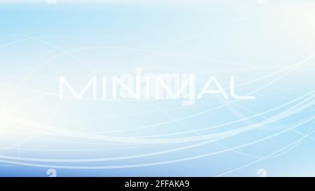 Abstrakt ungesättigter sehr hellblauer kalter Hintergrund. Minimale Vektorgrafiken Stock Vektor