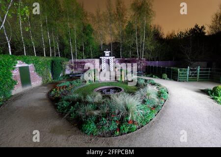 Leeds City Councils Chelsea Show Garden Eintritt 2008 mit dem Titel „The Größter Raum im Haus' und befindet sich jetzt in Die Fachgärten in Roundhay Stockfoto