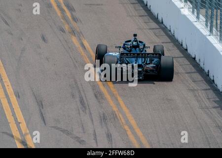 St. Petersburg, Florida, USA. April 2021. CONOR DALY (20) aus den Vereinigten Staaten qualifizieren sich für den Firestone Grand Prix von St. Petersburg in den Straßen von St. Petersburg in St. Petersburg, Florida. Quelle: Walter G Arce SR Grindstone Medi/ASP/ZUMA Wire/Alamy Live News Stockfoto