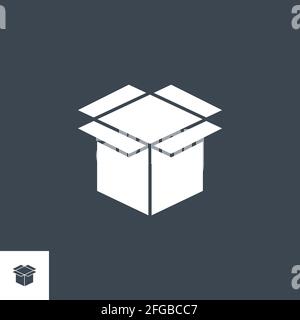 Box Vector Vector Glyph-Symbol Stock Vektor