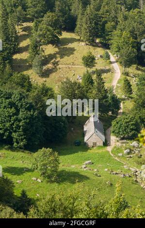 Schöne Landschaft bei Hohneck in der französischen vogesen Stockfoto