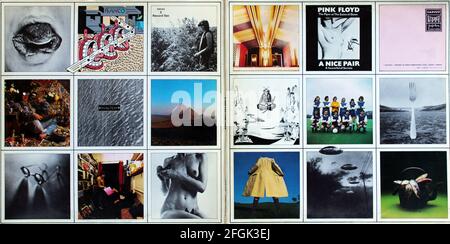 Pink Floyd: 1973. LP Gesamteinband vorne und hinten: A Nice Pair Stockfoto