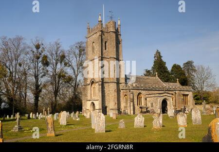 Die Kirche von St. Giles, in Bradford-on-Tone, Somerset, England Stockfoto