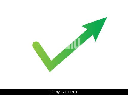 Häkchen-Symbol, Abbildung des Logoelements, Häkchen-Symbol-Design. Stock Vektor