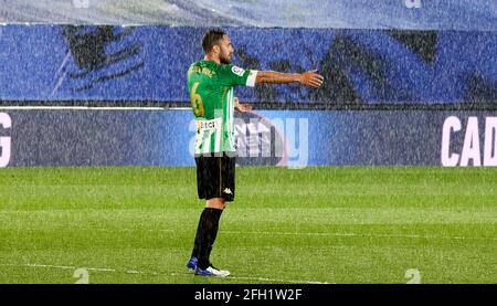 Victor Ruiz von Real Betis während der La Liga-Runde 32 zwischen Real Madrid und Real Betis Balompie in Valdebebas.Endstand; Real Madrid 0:0 Real Betis Balompie. Stockfoto