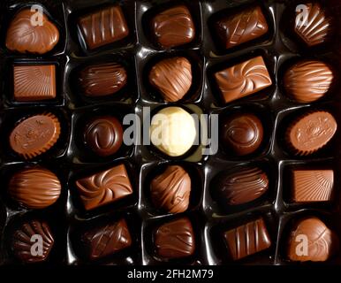 Aladdin Schokoladenbox aus Marabou während der weihnachtsferien. Stockfoto