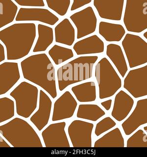 Giraffe Flecken Nahtloses Muster Hintergrund Tier Skins Drucken Vektor Stock Vektor