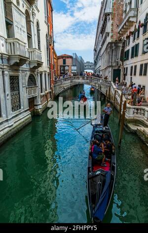 Verschiedene Ausblicke auf Venedig. Italien Stockfoto