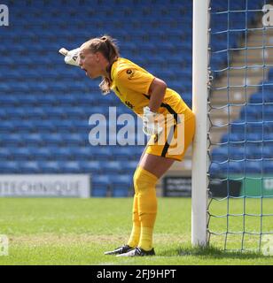 Chesterfield, Großbritannien. Oktober 2020. Rylee Foster (#13 FC Liverpool) schreit während des FA Womens Championship-Spiels zwischen Sheffield United und dem FC Liverpool im Technique Stadium in Chesterfield Credit: SPP Sport Press Foto. /Alamy Live News Stockfoto