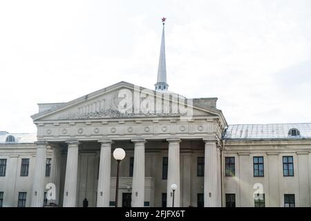 Grodno, Weißrussland - 2. September 2017: Neues Schloss in Grodno Stockfoto