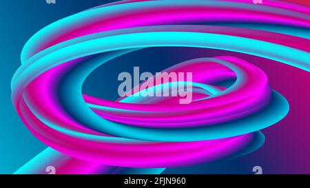 3d Abstract farbenfrohe flüssige Flüssigkeit Hintergrund. Vektorgrafik Stock Vektor