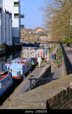 Canal Walk, N1, London, Großbritannien Stockfoto