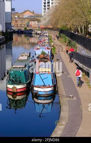 Canal Walk, N1, London, Großbritannien Stockfoto