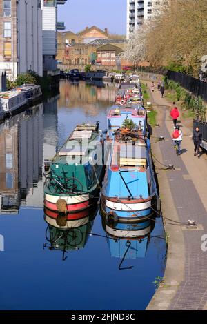 Canal Walk, N1, London, Großbritannien Stockfoto