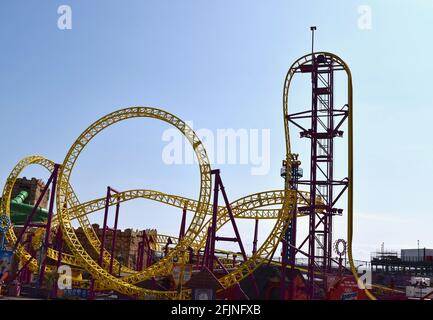 Abenteuerland in Southend auf See Großbritannien. Stockfoto