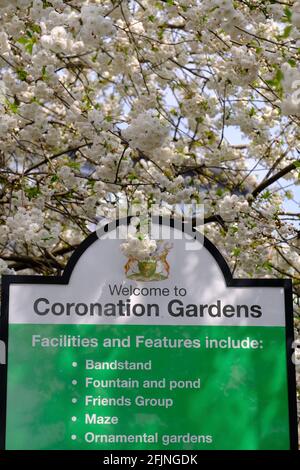 Coronation Gardens by Lyttelton Road, E10, London, Großbritannien Stockfoto