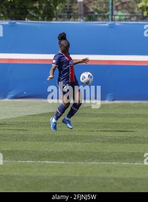 Sandy Baltimore von PSG während der UEFA Women's Champions League, Halbfinale, 1. Etappe Fußballspiel zwischen Paris Saint-Germain und dem FC Barcelona am 25. April 2021 im Georges Lefevre Stadion in Saint-Germain-en-Laye, Frankreich - Photo Loic Baratoux / DPPI / LiveMedia Stockfoto