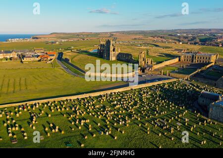 Wunderschöne Whitby Abbey Stockfoto