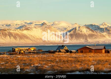 Der wunderschöne Arnarstapi auf der Snaefellsness Halbinsel, Island, Europa Stockfoto