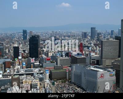 Blick vom Umeda Sky Building, Osaka, Japan Stockfoto