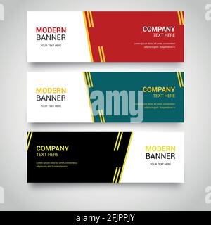 Satz von abstrakten Banner Vektorform; Stock Vektor