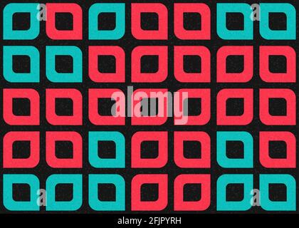 Abstrakte geometrische generative Illustrationen Stock Vektor
