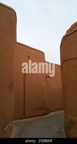 Die alte Wüstenstadt Yazd befindet sich innerhalb der Zentrum des Staates Iran und ist einer der Die ältesten Städte des Landes Stockfoto