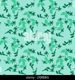 Zeichnen Knospen Blumen Rosen. Schöner, nahtloser Blumenmuster-Druck. Natur abstrakt Hintergrund Vektor Tapete. Linie Kunst botanische Illustration grap Stock Vektor