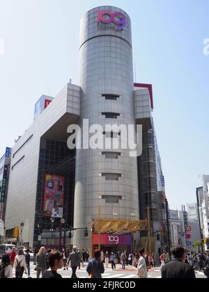 A photo shows the Shibuya 109 fashion complex(C) in Tokyo on April 27 ...